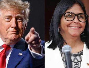 Trump y Delcy Rodríguez se reúnen por primera vez en Nueva York