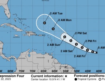 Se forma la depresi&oacute;n tropical 4 en el oc&eacute;ano Atl&aacute;ntico
