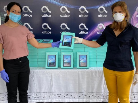 Altice dona 202 tabletas para pacientes afectados con COVID-19