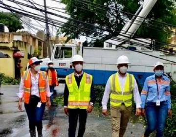 Edesur normaliza en un 97.5% las aver&iacute;as de clientes afectados por la tormenta