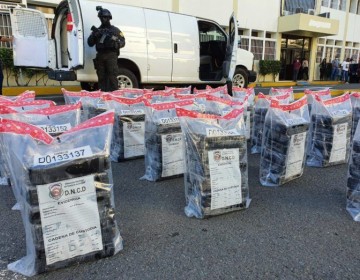 DNCD decomisan 156 paquetes de coca&iacute;na en Barahona
