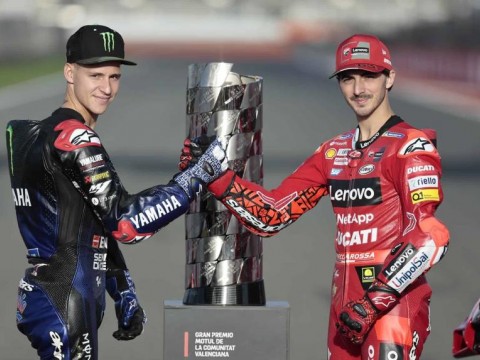 El t&iacute;tulo de MotoGP se decide en Valencia entre Bagnaia y Quartararo