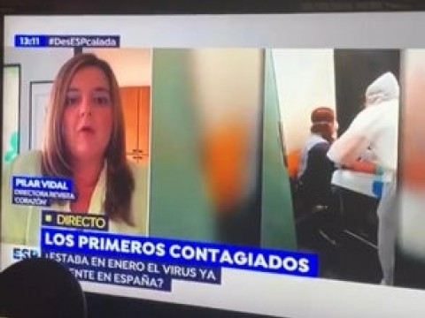 Periodista espa&ntilde;ola dice que ingres&oacute; al pa&iacute;s con COVID-19 en enero 