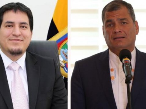 Rafael Correa y Andr&eacute;s Arauz confirman su binomio a las presidenciales de Ecuador: "No podr&aacute;n derrotarnos"