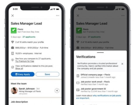 LinkedIn indicar&aacute; a sus usuarios las ofertas de empleo verificadas y v&aacute;lidas