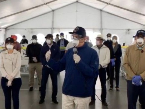 SNS autoriza instalaci&oacute;n de hospital temporal en Villa V&aacute;squez, Monte Cristi por el Candidato presidencial Luis Abinader 