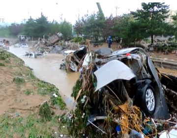 Pek&iacute;n registra la mayor lluvia en 140 a&ntilde;os tras el paso del tif&oacute;n Doksuri