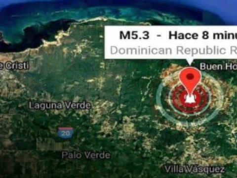 Sismo de 5.0 sacude algunos puntos de Rep&uacute;blica Dominicana