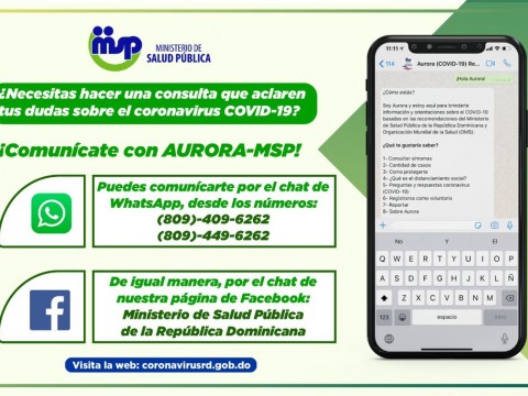 Plataforma de Salud P&uacute;blica Aurora MSP registra 79,742 interacciones en menos de 60 horas 