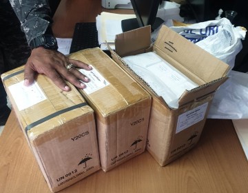 Autoridades ocupan cargamento con miles de municiones para fusiles en El&iacute;as Pi&ntilde;a