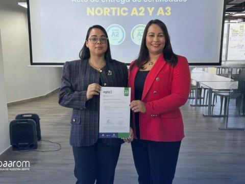 Gesti&oacute;n de Wandy Batista logra Certificaciones NORTIC A2 Y A3 para COAAROM
