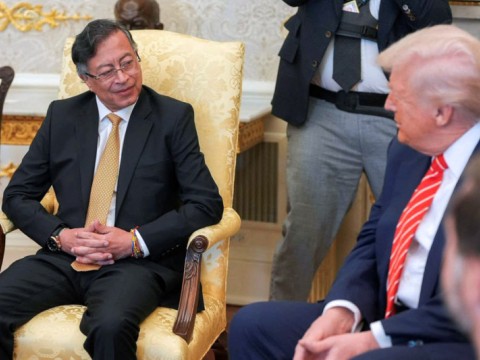Gustavo Petro llega a la Casa Blanca para una reuni&oacute;n decisiva con Trump