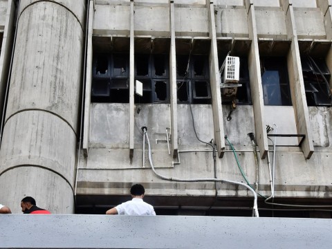 Incendio registrado anoche en el Ministerio de Interior y Polic&iacute;a