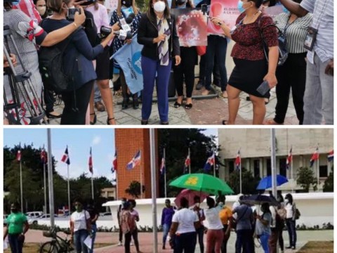 Manifestantes Proaborto y Provida se reencuentran frente al congreso nacional 