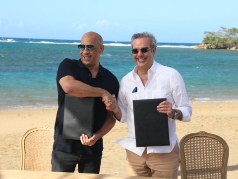 Abinader anuncia creaci&oacute;n de estudio de cine dirigido por Vin Diesel en Puerto Plata &nbsp;