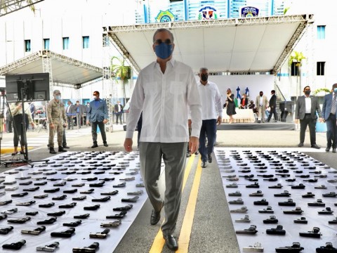 Gobierno destruye 803 armas ilegales recuperadas a trav&eacute;s de Mi Pa&iacute;s Seguro