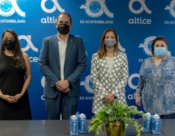 Altice usar&aacute; agua en envase de cart&oacute;n para reducir pl&aacute;stico en sus oficinas
