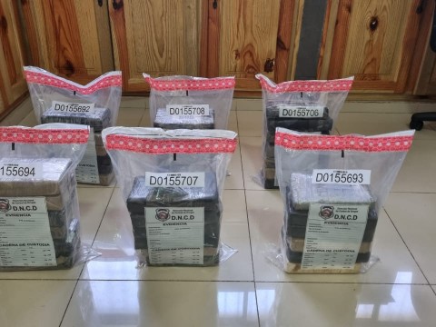 DNCD INCAUTA 37 PAQUETES PRESUMIBLEMENTE COCA&Iacute;NA&nbsp;EN PUERTO DE HAINA