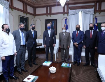 Presidente Abinader recibe al&nbsp;presidente del Tribunal Constitucional de Espa&ntilde;a
