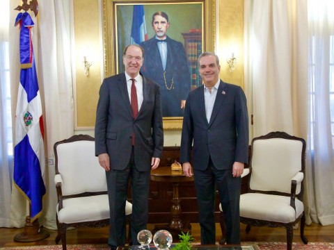 Visita del presidente del BM evidencia confianza en el desempe&ntilde;o econ&oacute;mico del Gobierno dominicano1