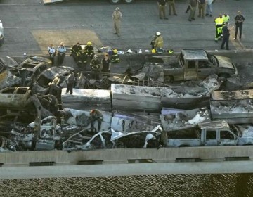 Aumenta a 8 muertos y 63 heridos el saldo por choque m&uacute;ltiple en Luisiana a causa de humo y neblina