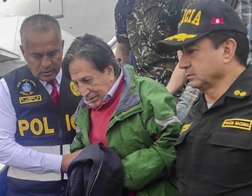 Toledo, extraditado por caso Odebrecht, es trasladado en helic&oacute;ptero para audiencia en Lima
