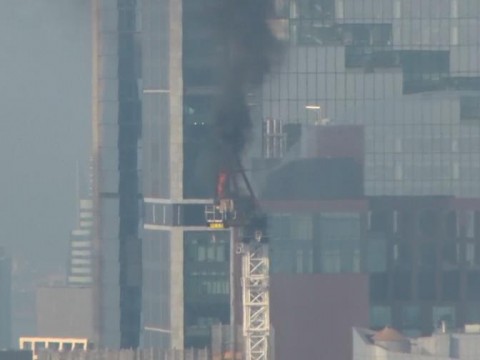 Colapso de gr&uacute;a en Manhattan deja cinco heridos
