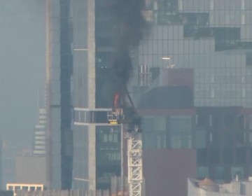Colapso de gr&uacute;a en Manhattan deja cinco heridos