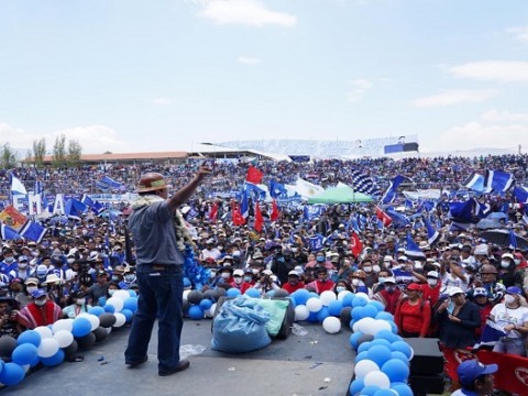Candidato del MAS  cierra campa&ntilde;a con amplias posibilidades de ganar las presidenciales de Bolivia