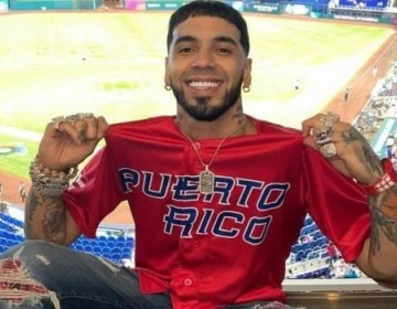 El mensaje de Anuel a su beb&eacute; Cattleya mientras ve&iacute;a el partido entre RD y Puerto Rico