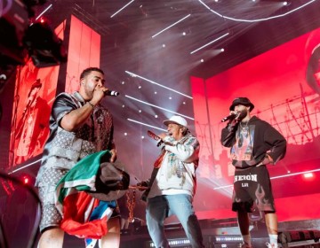 Don Omar se apodera del "Baja Beach Fest" cantando "Bandolero" con Arc&aacute;ngel y Tego Calder&oacute;n