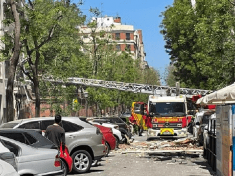Alrededor de 18 heridos en explosi&oacute;n en un edificio del distrito de Salamanca en Madrid