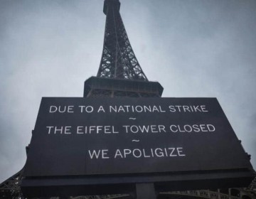 En Par&iacute;s, la Torre Eiffel cierra por quinto d&iacute;a consecutivo
