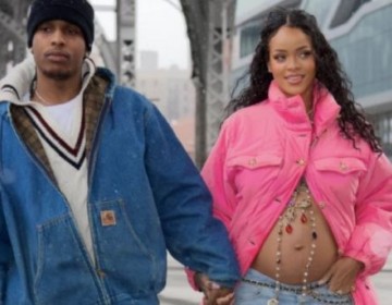 La cantante Rihanna y el rapero A$AP Rocky esperan su primer hijo