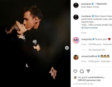 La respuesta de Montaner a mujer que lo critic&oacute; por besar a su hijo en la boca cuando &eacute;ste era ni&ntilde;o