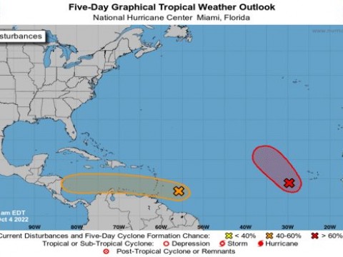Onamet vigila sistema que podr&iacute;a formarse en depresi&oacute;n tropical sobre el mar Caribe
