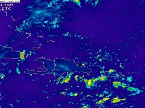 Vaguada provocar&aacute; este martes aguaceros moderados sobre varias localidades de RD