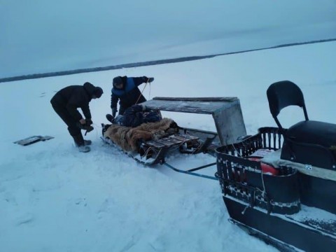 Un perro salv&oacute; la vida de su due&ntilde;o tras caer en r&iacute;o congelado