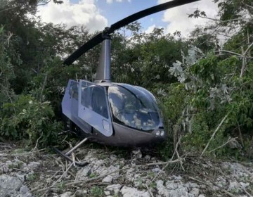 Helic&oacute;ptero que realiza "aterrizaje de precauci&oacute;n" en la regi&oacute;n Este, pertenece a Helidosa