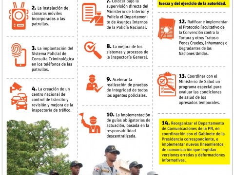 Gobierno adelanta medidas de reforma Polic&iacute;a Nacional