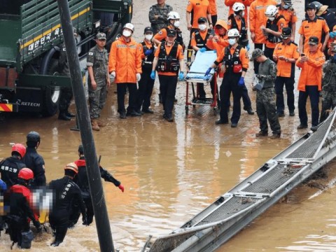 Las lluvias persisten en Corea del Sur y dejan ya 39 fallecidos