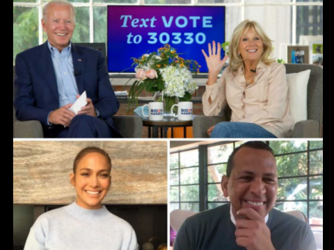 Alex Rodr&iacute;guez  y Jennifer L&oacute;pez respaldan a Biden en elecciones de EEUU