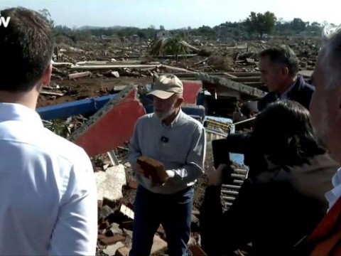 Presidente de Brasil regresa a zona devastada por las lluvias y firma medidas provisionales