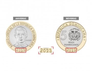 El Banco Central emitir&aacute; moneda de RD$5 a&ntilde;o 2023