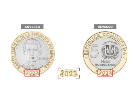El Banco Central emitir&aacute; moneda de RD$5 a&ntilde;o 2023