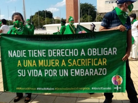 Feministas vuelven al congreso en reclamo de la despenalizaci&oacute;n del aborto en las tres causales