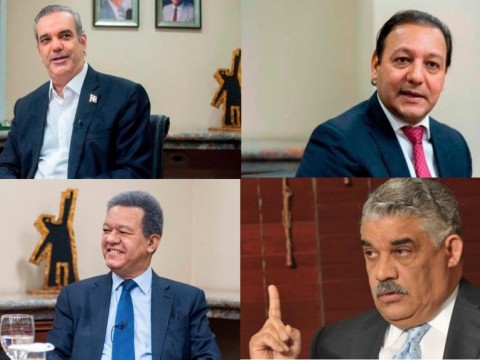 Los presidenciables de los cuatro partidos mayoritarios para el 2024