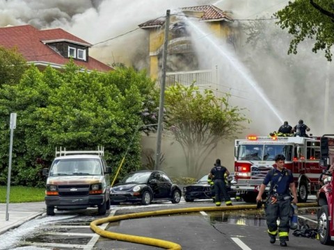 Reportan incendio en complejo de apartamentos en Miami precedido de tiroteo que dej&oacute; un herido grave