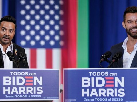 Ricky Martin y Luis Fonsi piden a Latinos votar por Biden 