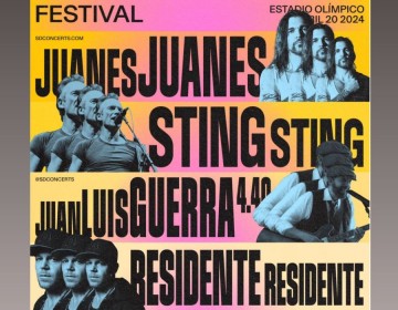 &iexcl;IMPERDIBLE!&nbsp;&nbsp;Juan Luis, Sting, Juanes y Residente juntos en el festival CAPITALIA